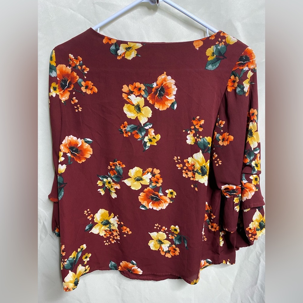 Monteau Anthropologie Floral Blouse - Picture 4 of 4